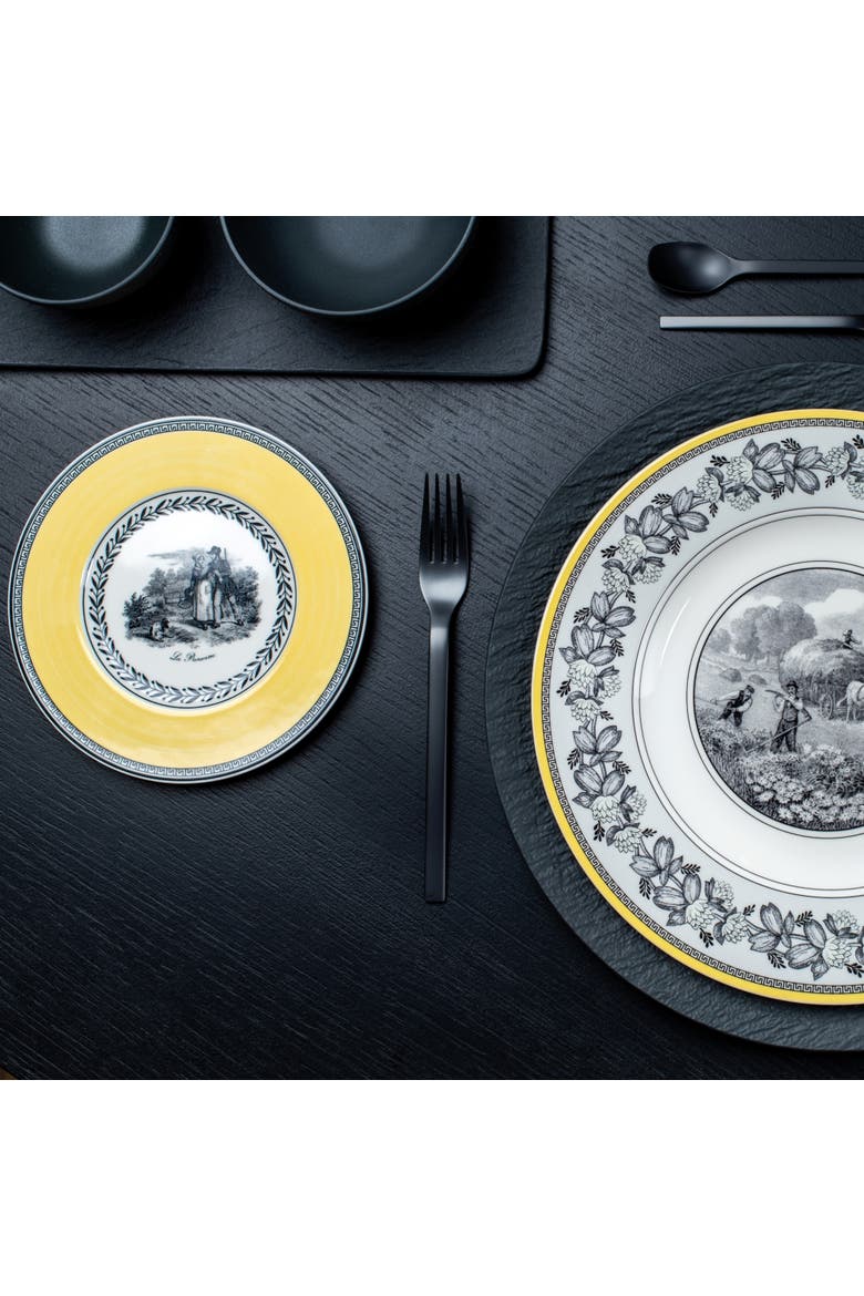 Audun Chasse Appetizer/Dessert Plate, Alternate, color, Yellow