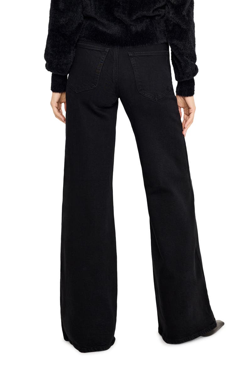 SoftTech Good Waist High Waist Palazzo Jeans, Alternate, color, BLACK344