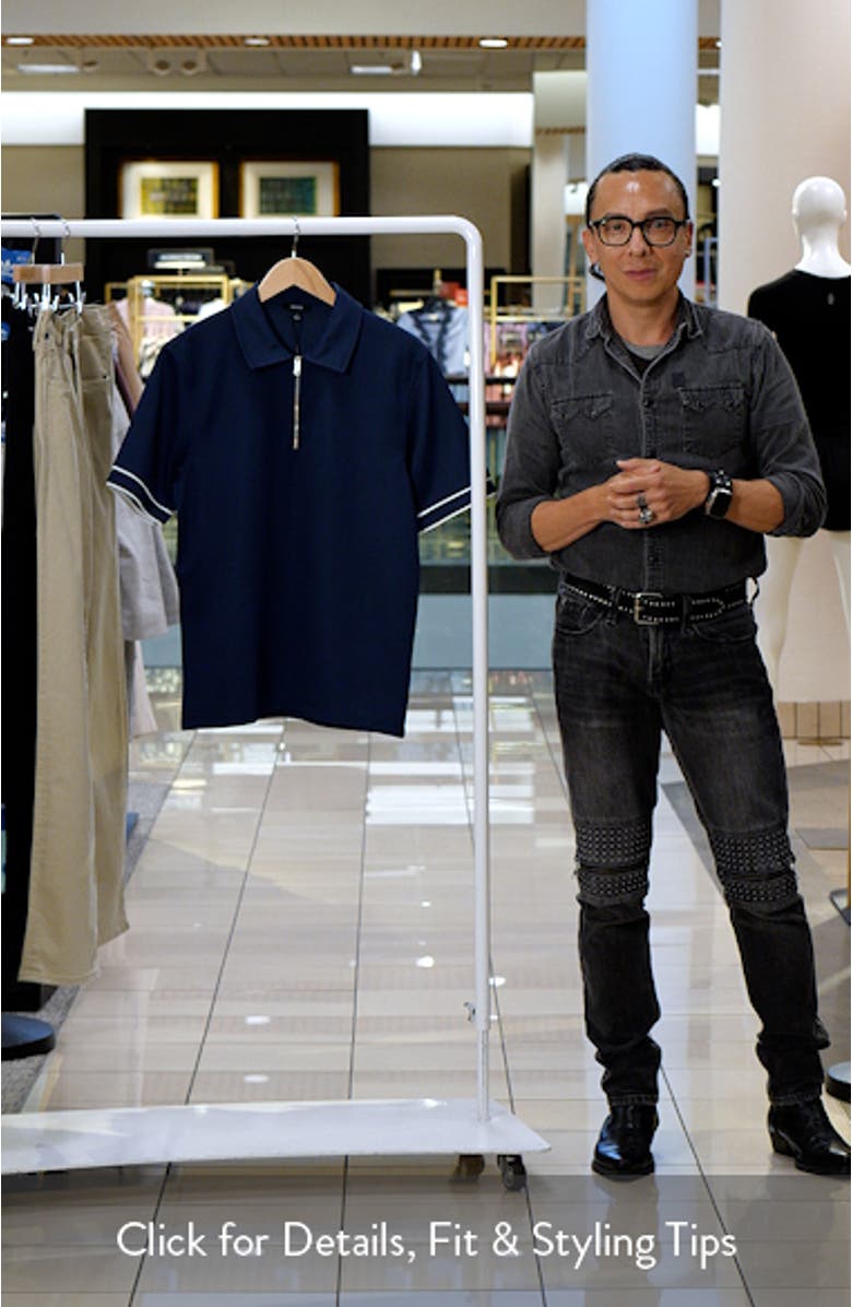 Zain Tipped Quarter Zip Polo, sales video thumbnail