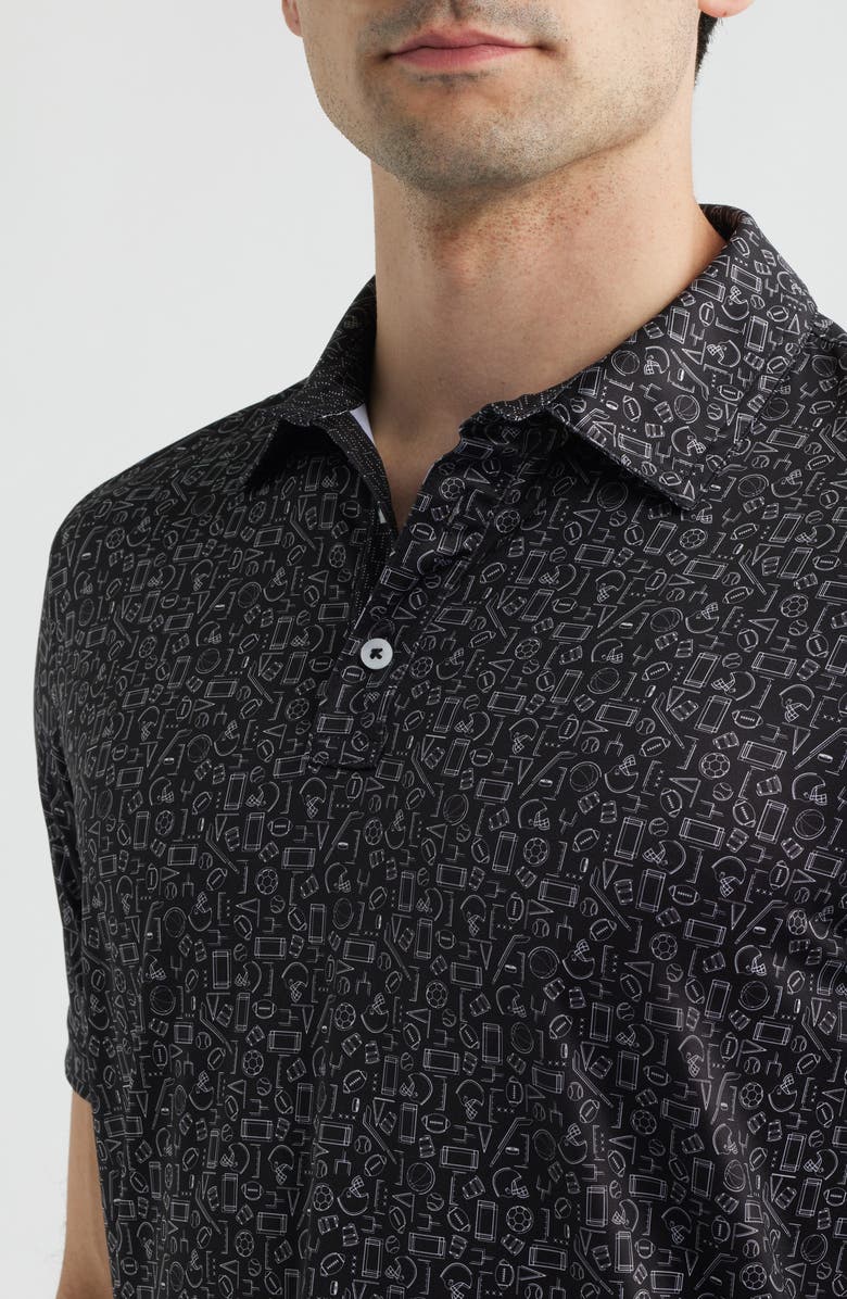 Johnston & Murphy XC+<sup>™</sup> Performance Game Day Polo, Alternate, color, Black