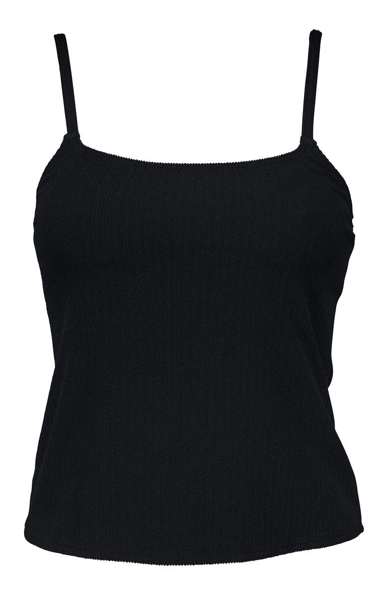 Pacifica by Sunsets Coralie Tankini Swimsuit Top - D Cup, Alternate, color, Black Pacifica