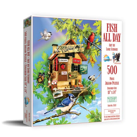 Fish All Day 500 piece Jigsaw Puzzle for Adults