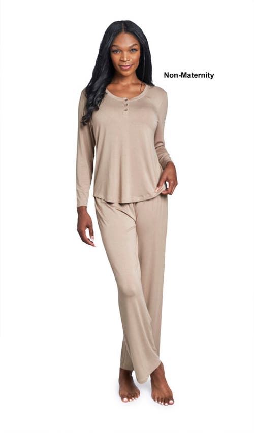 Everly Grey Laina During & After 2-piece Maternity/nursing Sleep Set