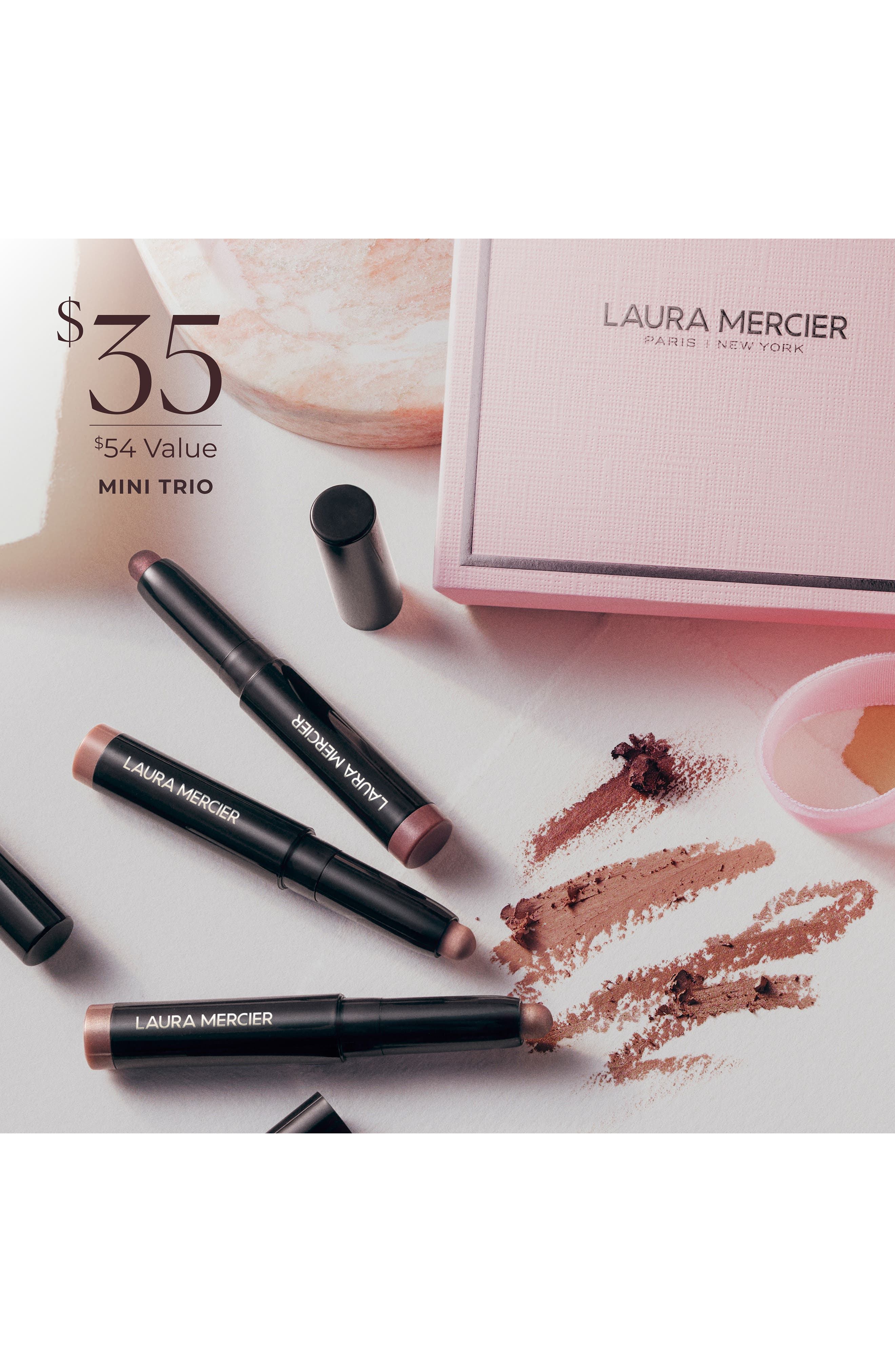 Laura Mercier A Taste of Caviar Mini Eye Shadow Trio Gift Set $35