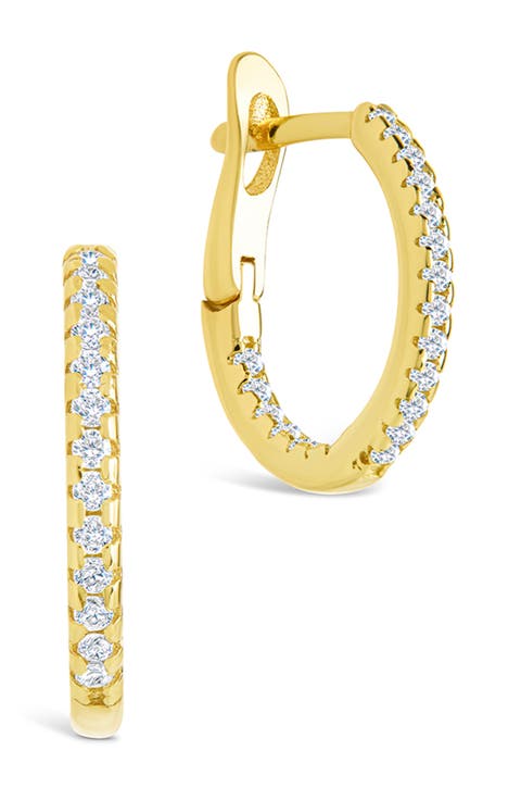 Lilia Cubic Zirconia Infinity Huggie Hoop Earrings