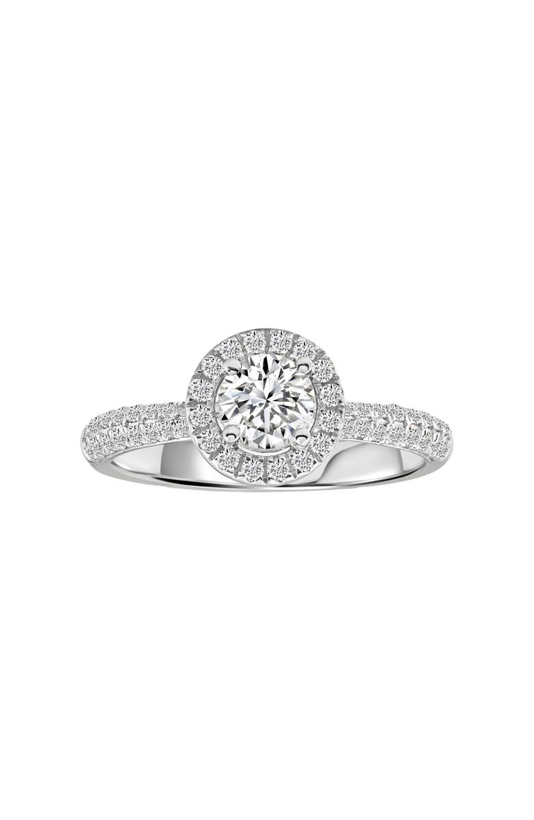 Bliss Diamond 1Ct Halo Diamond Accent Ring Gold Lab Grown, Main, color,