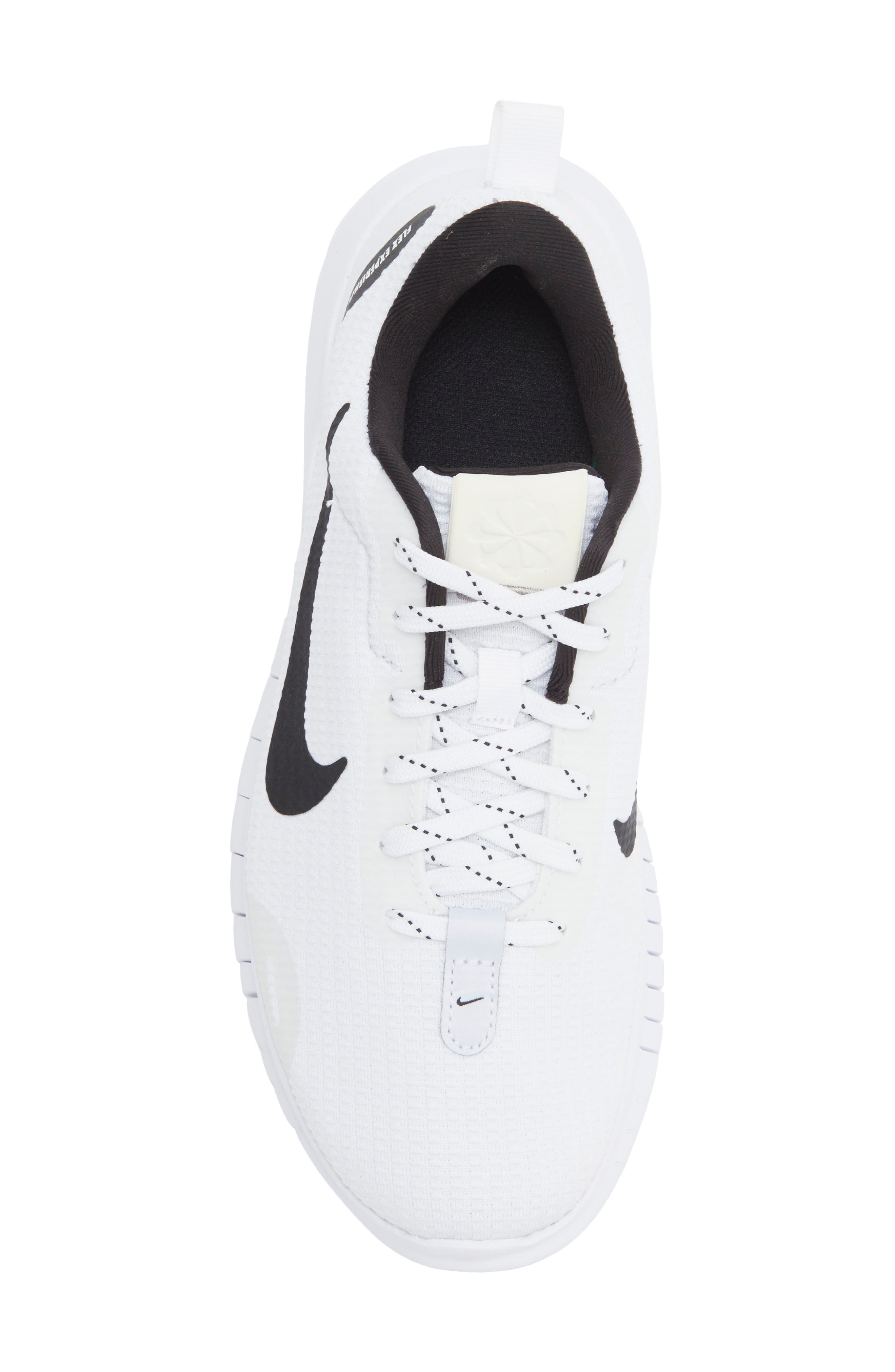Flex Experience Run 12 Road Running Shoe - Extra Wide Width Available, Alternate, color, WHITE/ BLACK/ WHITE