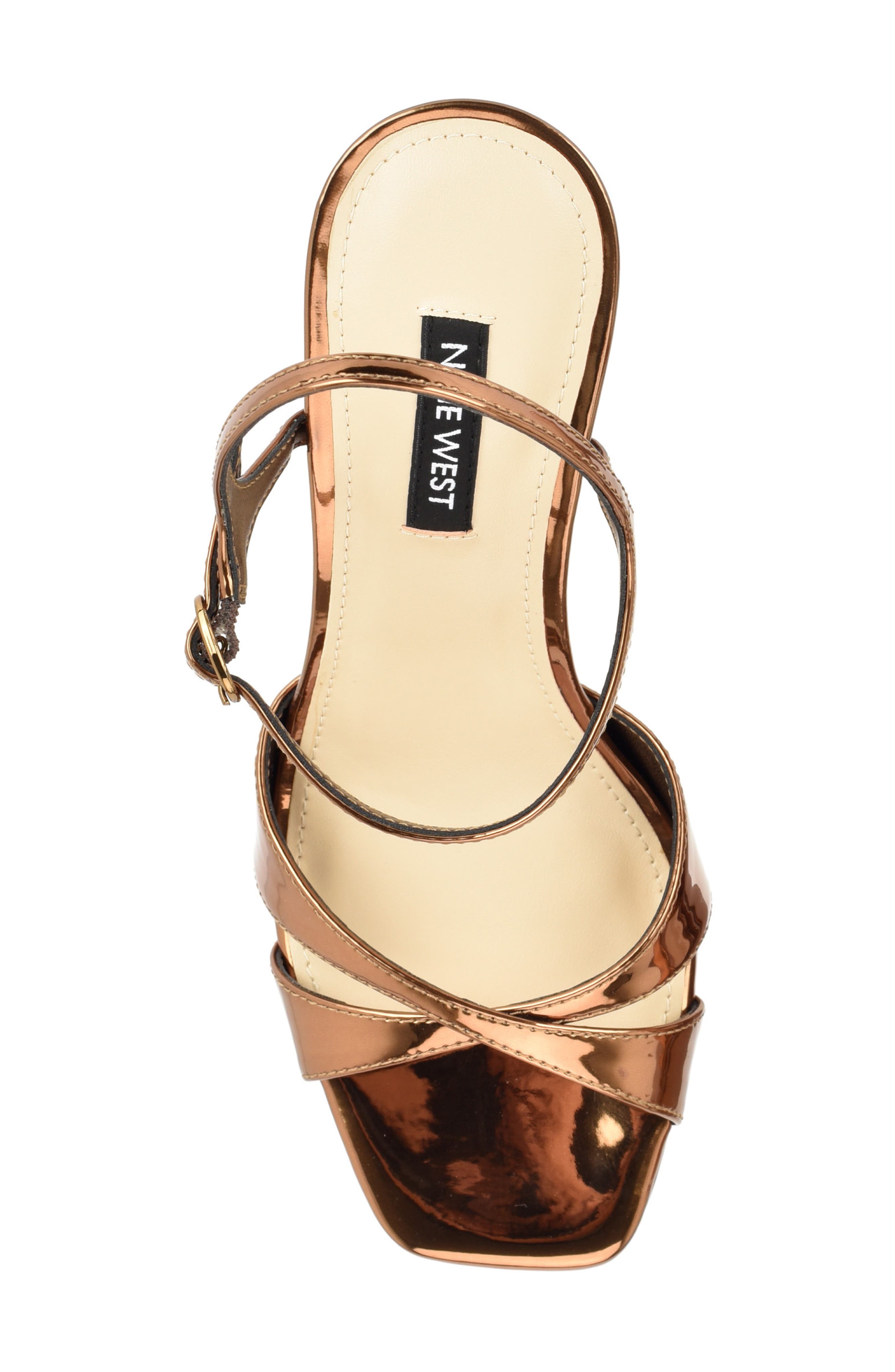 Tates Ankle Strap Platform Sandal, Alternate, color, BRONZE