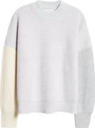 Waste Yarn Project Laerke Colorblock One of a Kind Crewneck Sweater