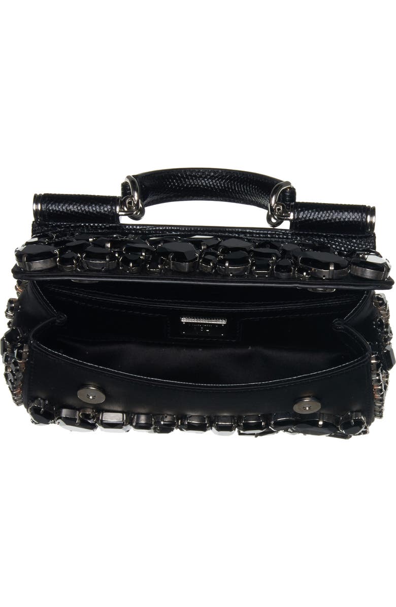 Dolce&Gabbana Small Kim Sicily Crystal Embellished Handbag, Alternate, color,