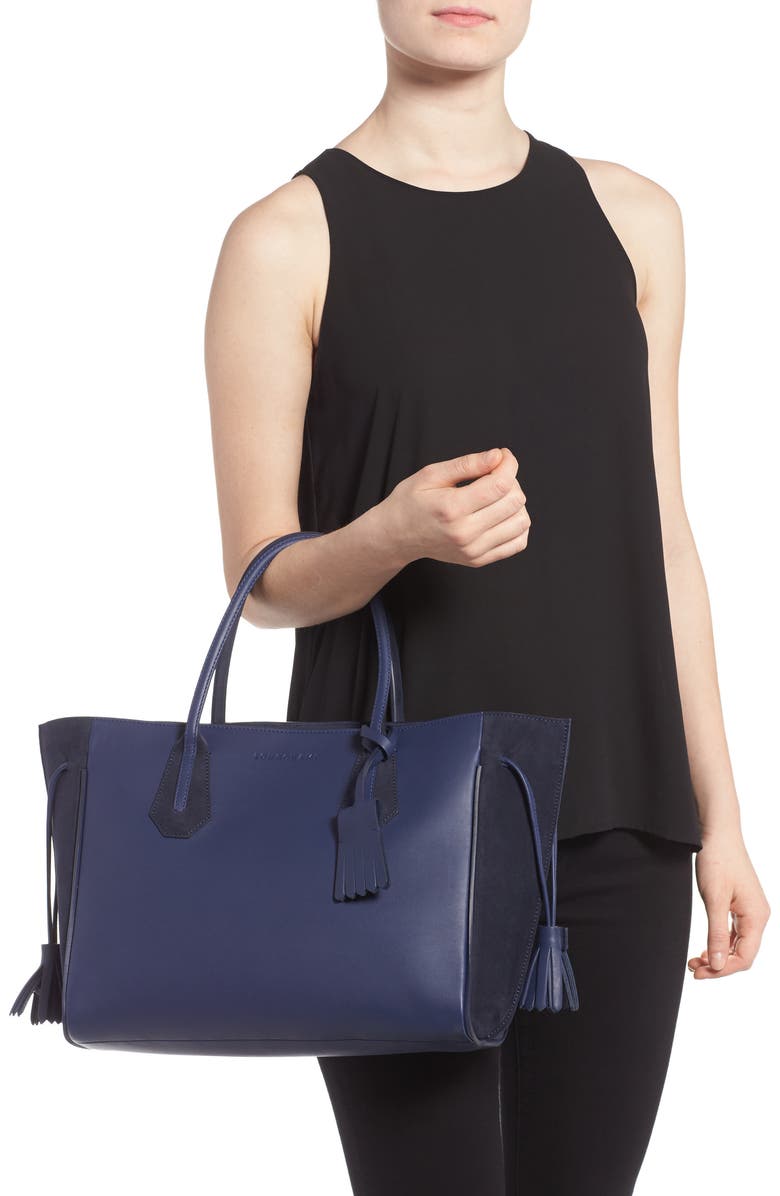 Longchamp 'Medium Penelope Fantasie' Leather Tote, Alternate, color,