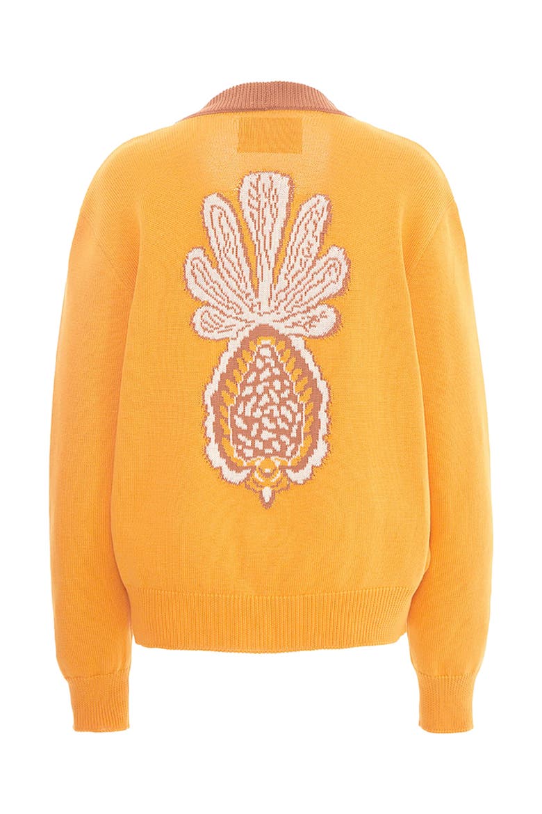 Pineapple Cardigan Ivory, Alternate, color, Ivory