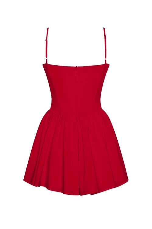 Leau Bellini Bustier Mini Dress In Red