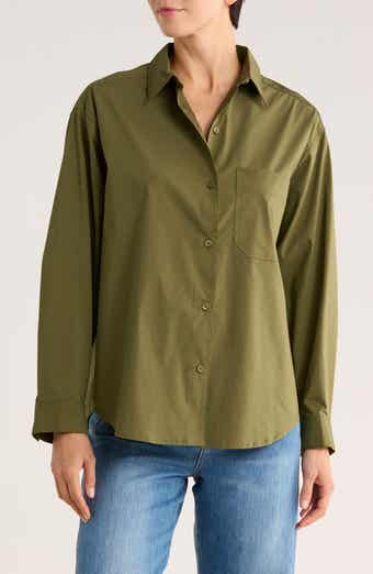 TRUTH Drop Shoulder Button-Up Shirt