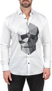 Maceoo Fibonacci Skullpoints Contemporary Fit Button-Up Shirt