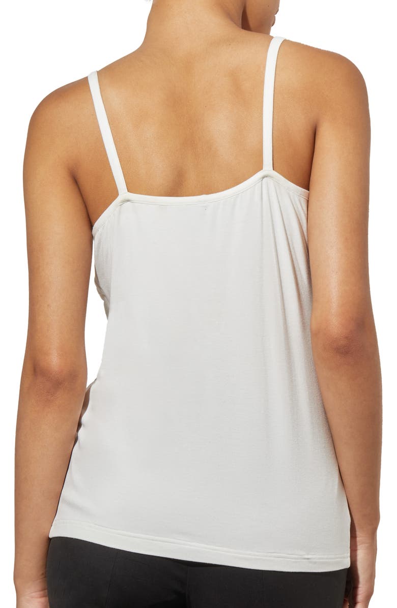 Ming Wang Knot Detail Jersey Camisole, Alternate, color, White