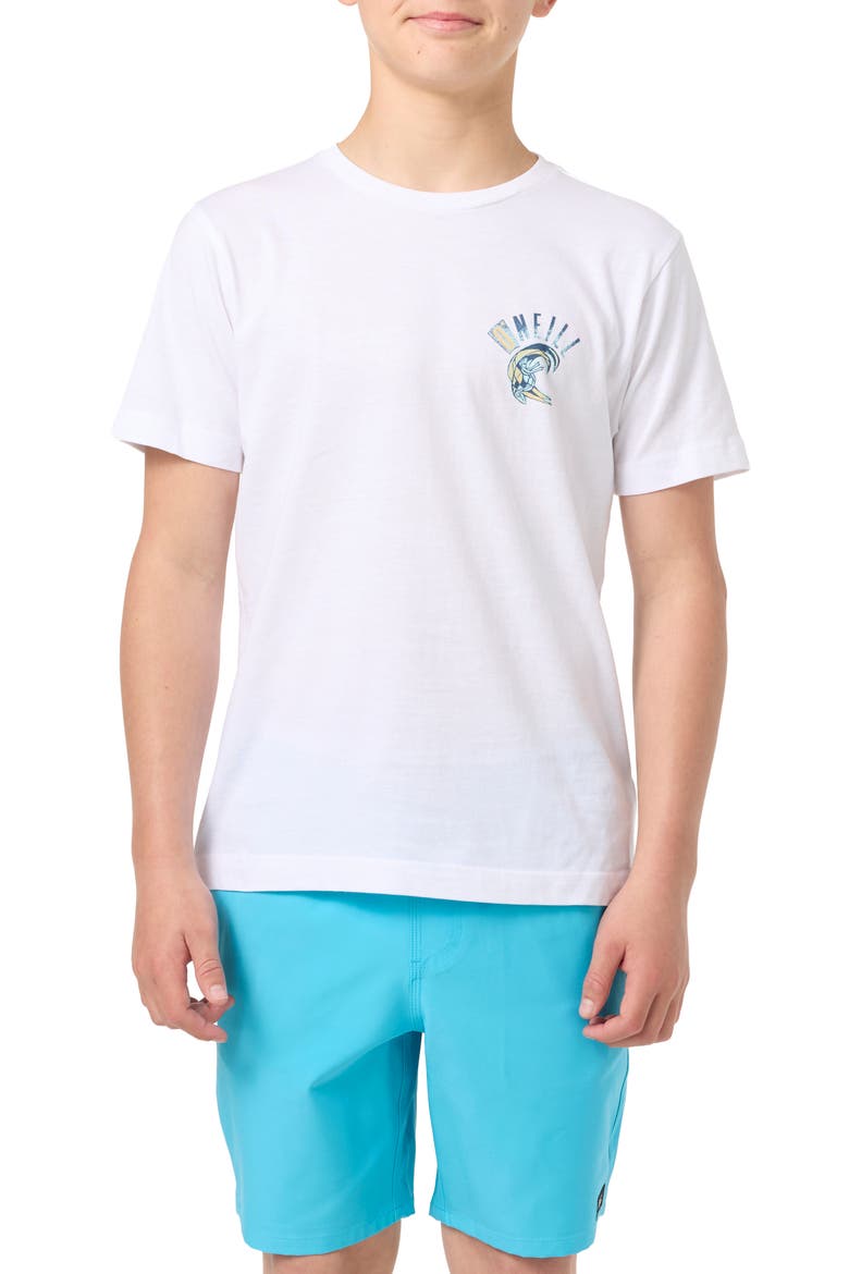 Kids' Spike Graphic T-Shirt, Main, color, WHITE