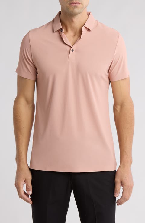 Slim Fit Stretch Cotton Knit Polo