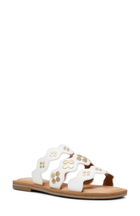 Jatty Scallop Slide Sandal (Women)