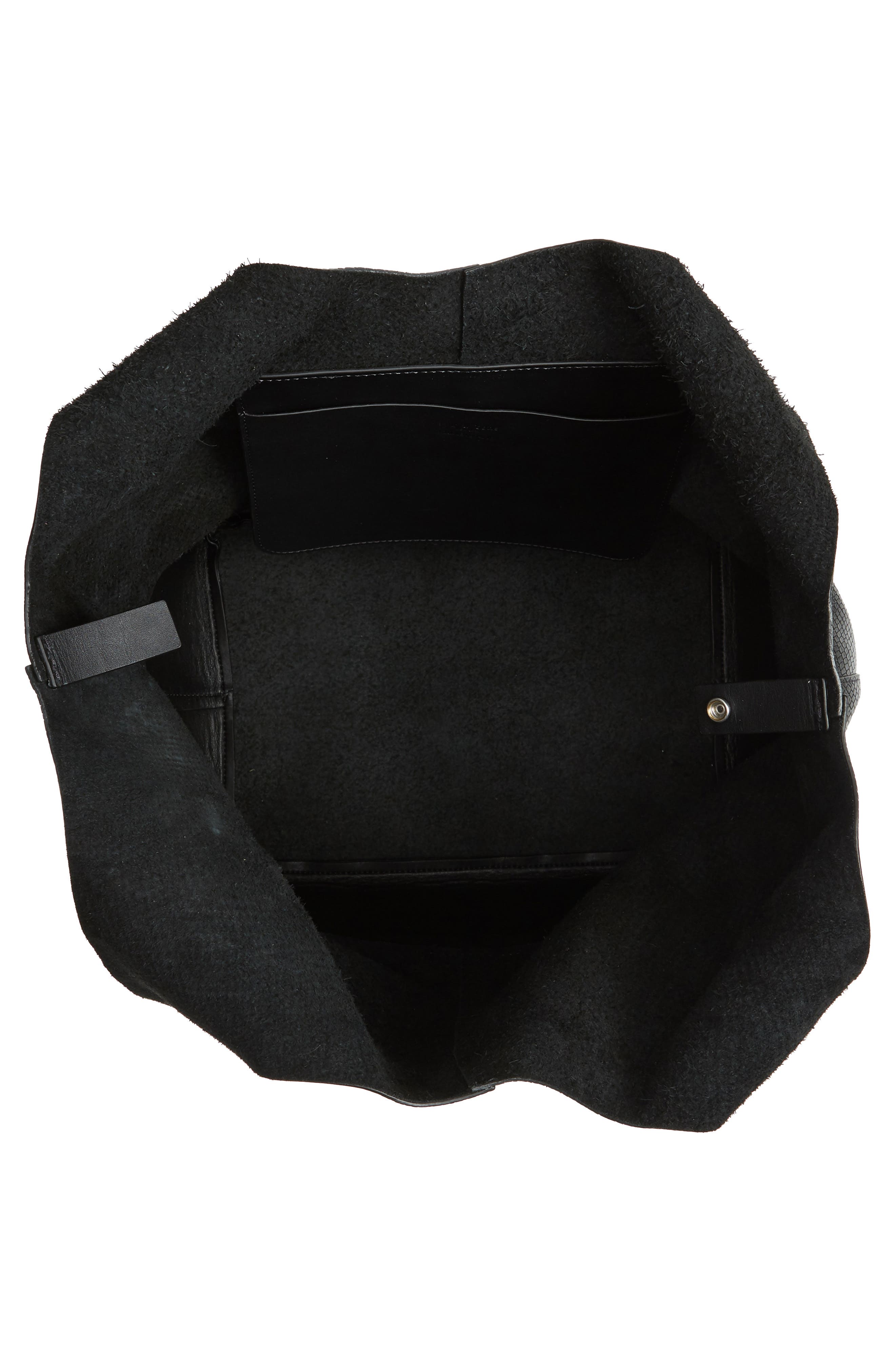 rag & bone Camden Snake Embossed Leather Shopper, Alternate, color, 