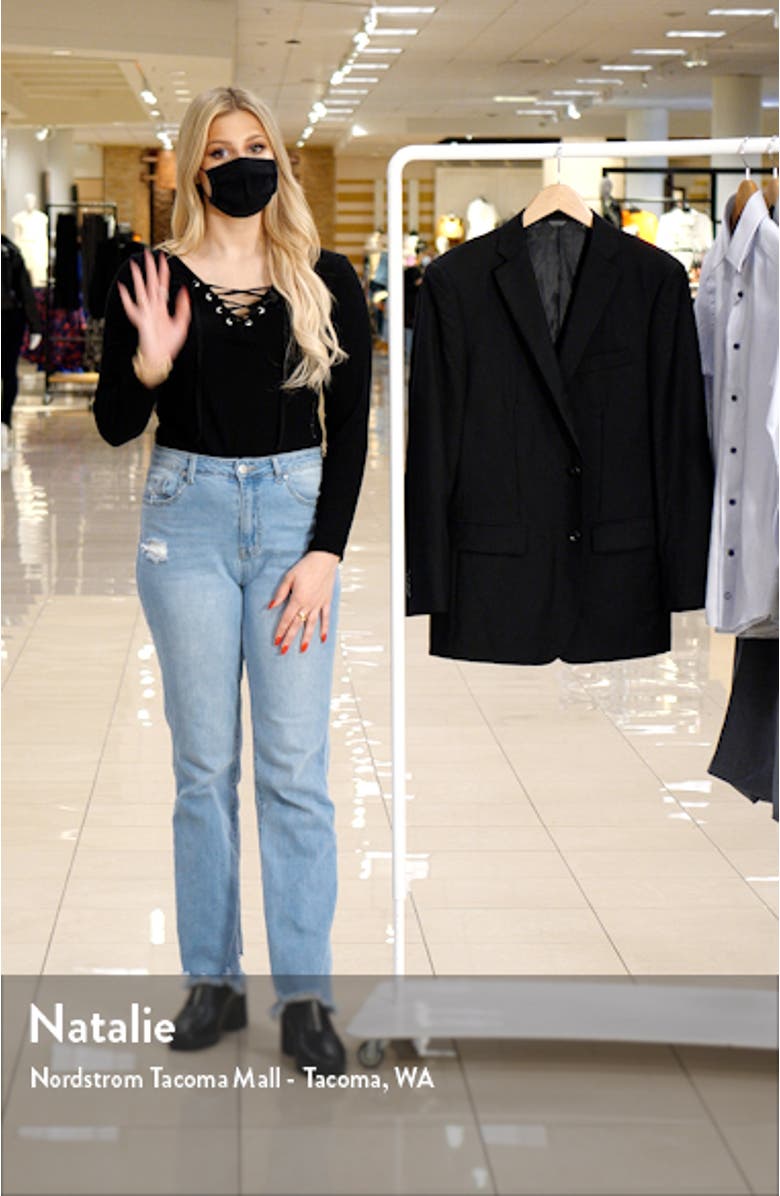 Hemsworth Black Wool Suit Jacket, sales video thumbnail