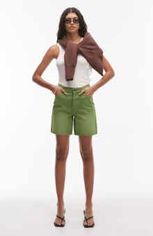 Topshop Loose Fit Denim Shorts