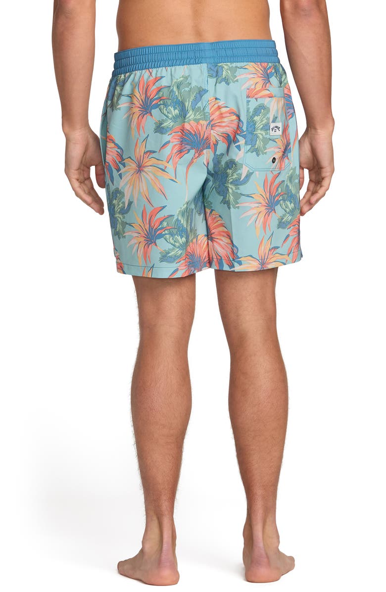 Billabong Sundays Layback Swim Trunks, Alternate, color, Cool Blue