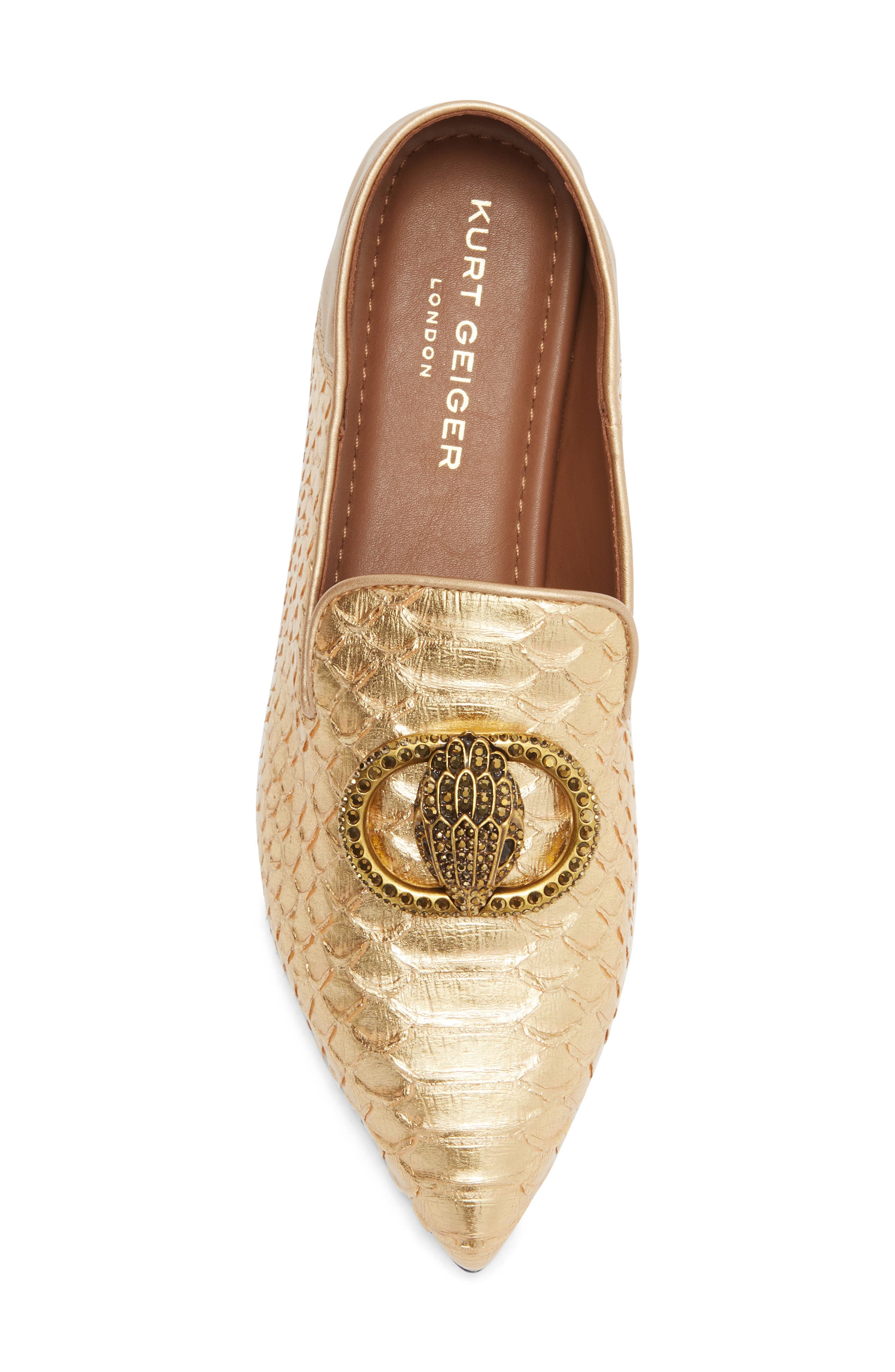 KG Kurt Geiger Chelsea Flat, Alternate, color, Gold