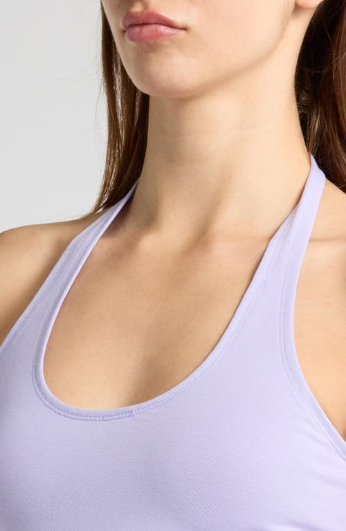 Florence By Mills Terry Halter Crop Top In Millie Lavender