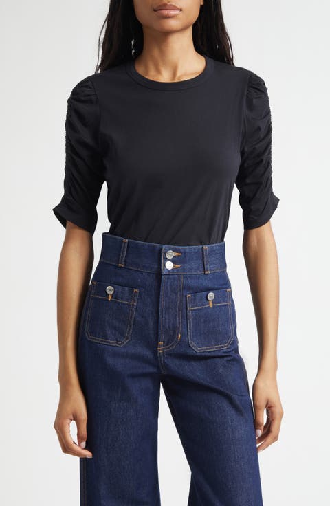 Waldorf Ruched Sleeve T-Shirt