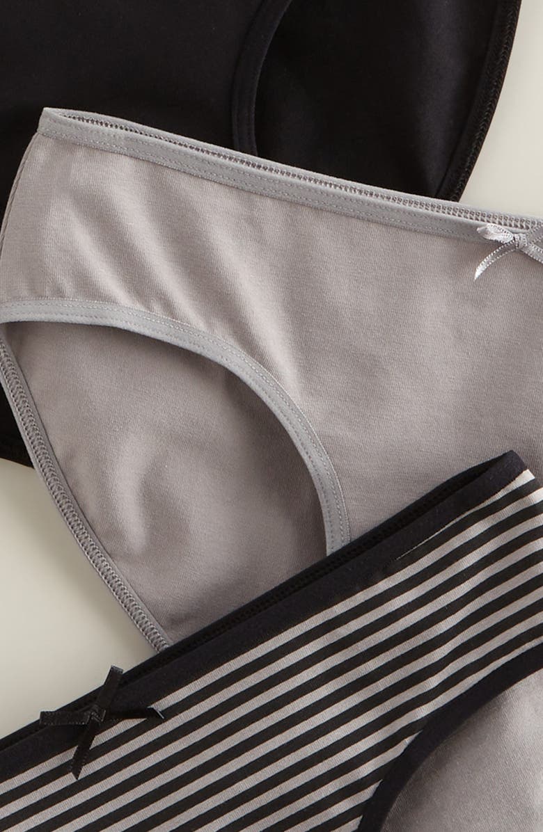 Nordstrom Kids' Assorted 5-Pack Hipster Briefs, Alternate, color, Grey Pack