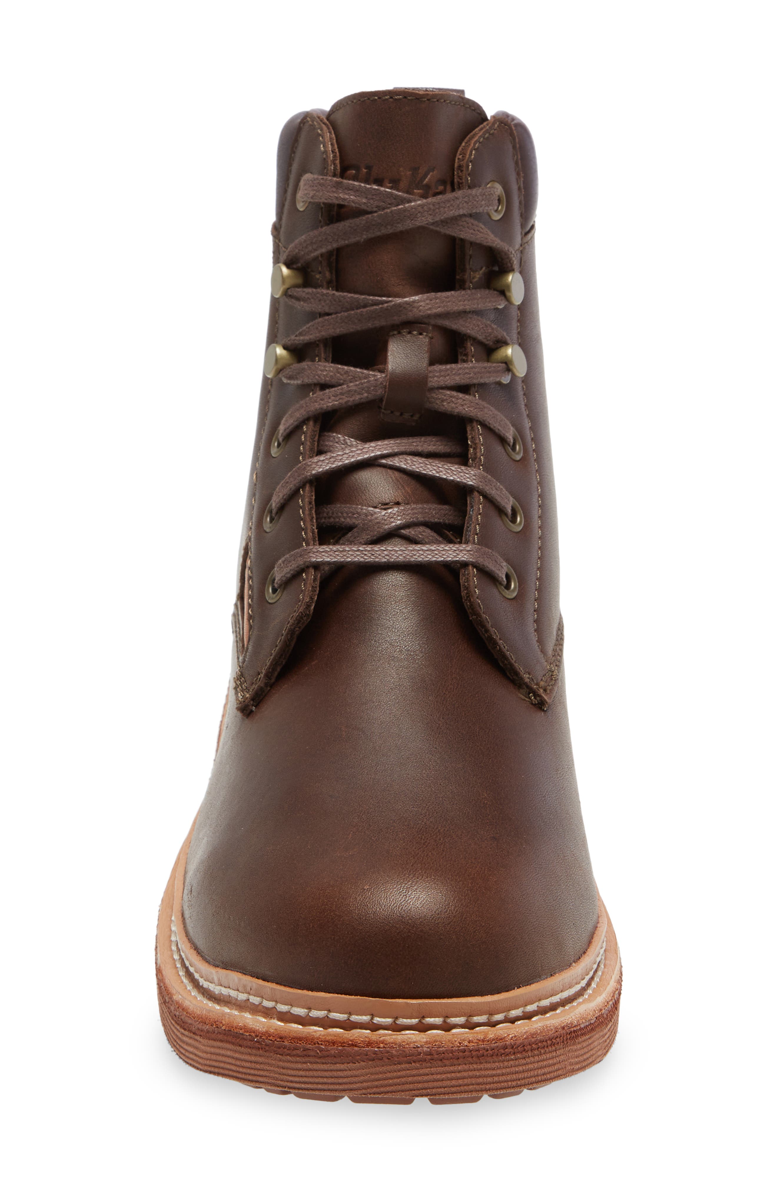 OluKai Kilakila Waterproof Lace-Up Leather Boot, Alternate, color, 