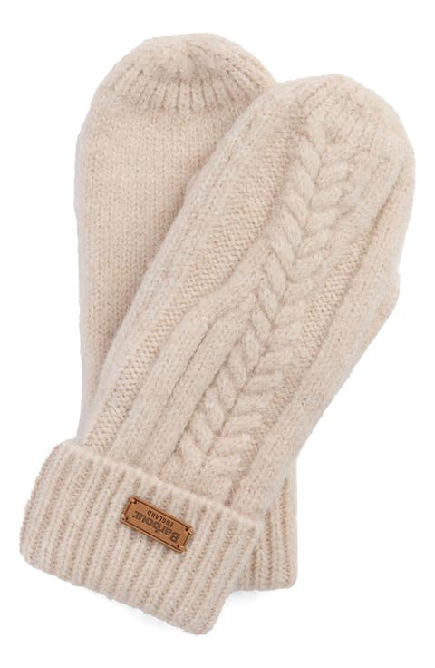 Elsdon Cable Knit Mittens