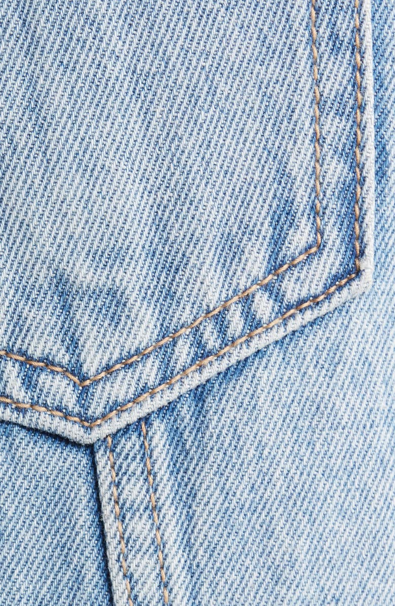 HIDDEN JEANS Button Front Denim Miniskirt, Alternate, color, Medium Wash