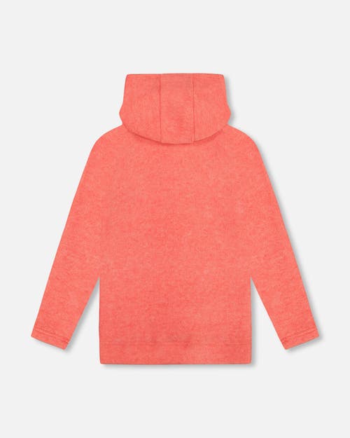Deux Par Deux Ultra Soft Hooded Tunic In Orange