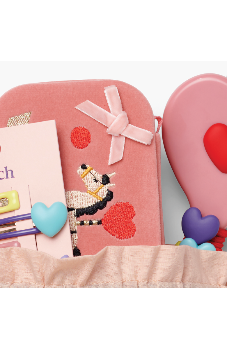Stych Unicorn Jewelry Box and Hair Gift Set, Alternate, color, Pink