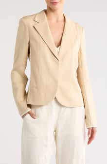 TWP Oversize Linen & Cotton Blend Blazer