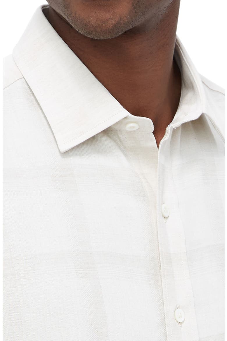 Julian Shaped Fit Plaid Button-Up Shirt, Alternate, color, DESERT