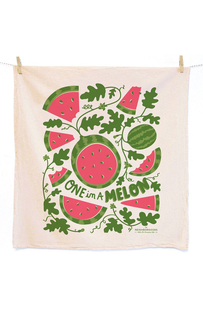 The Neighborgoods Set of 2 Watermelon Peach Dish Towels, Alternate, color, 