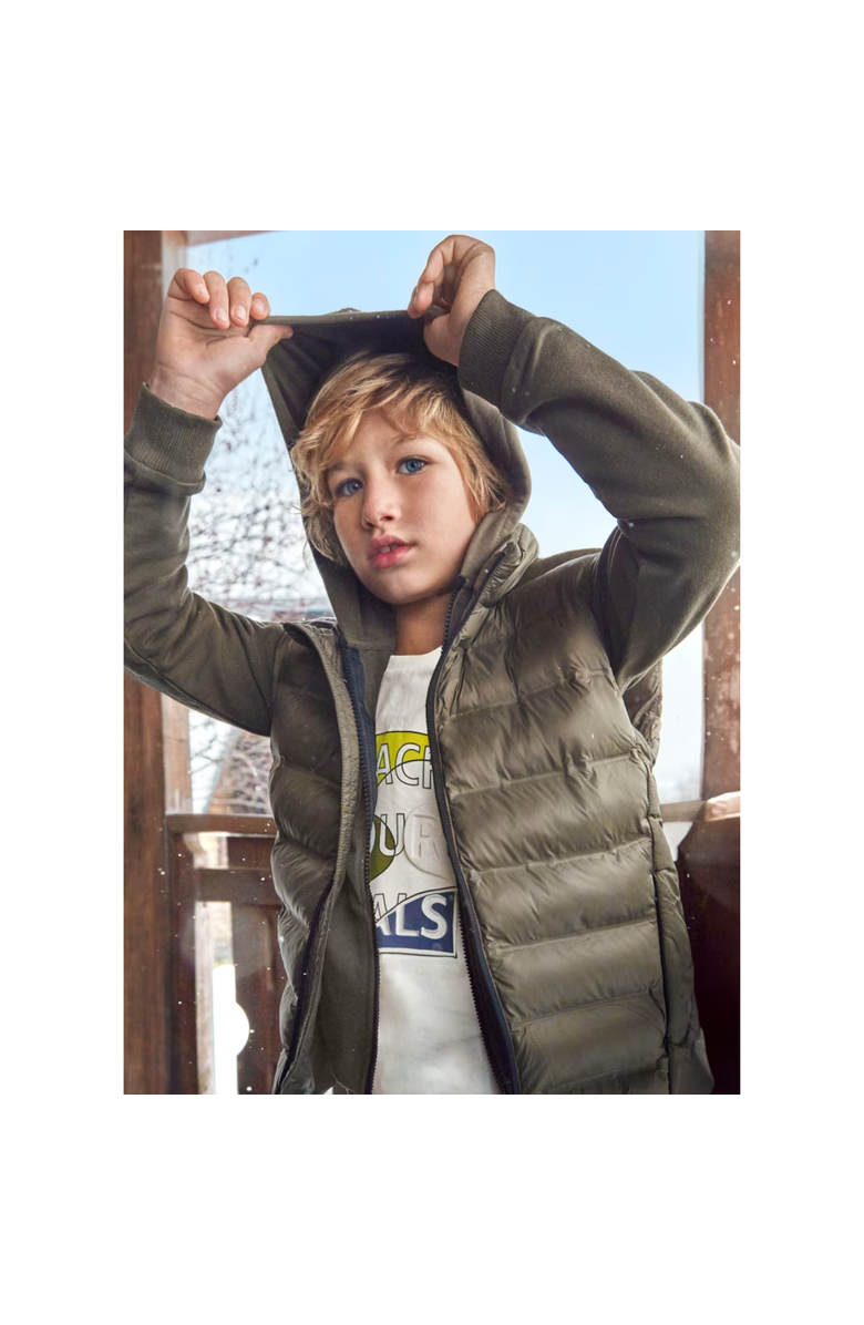 Mayoral Lightweight Padded Vest, Alternate, color, Olive Green