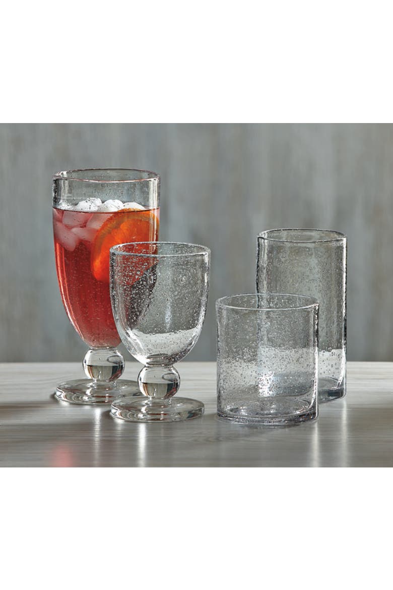 Bubble Glass Tall Goblet Clear Drinkware for Everyday Use, Alternate, color, Clear