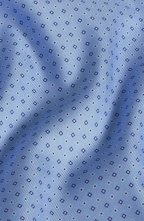 David Donahue Regular Fit Neat Diamond Print Sport Shirt In Sky