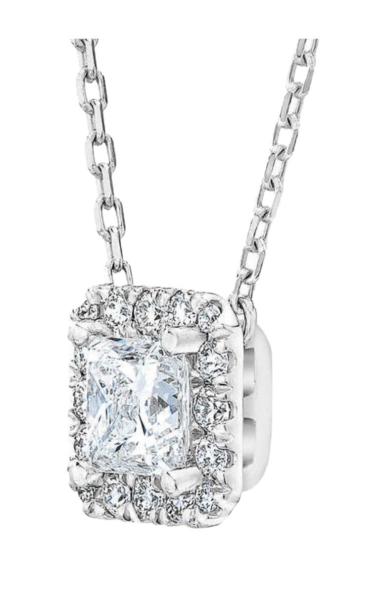 Bliss Diamond 1Ct TW Princess Cut Halo Diamond Pendant Women's Necklace 18" Lab Grown, Alternate, color, 