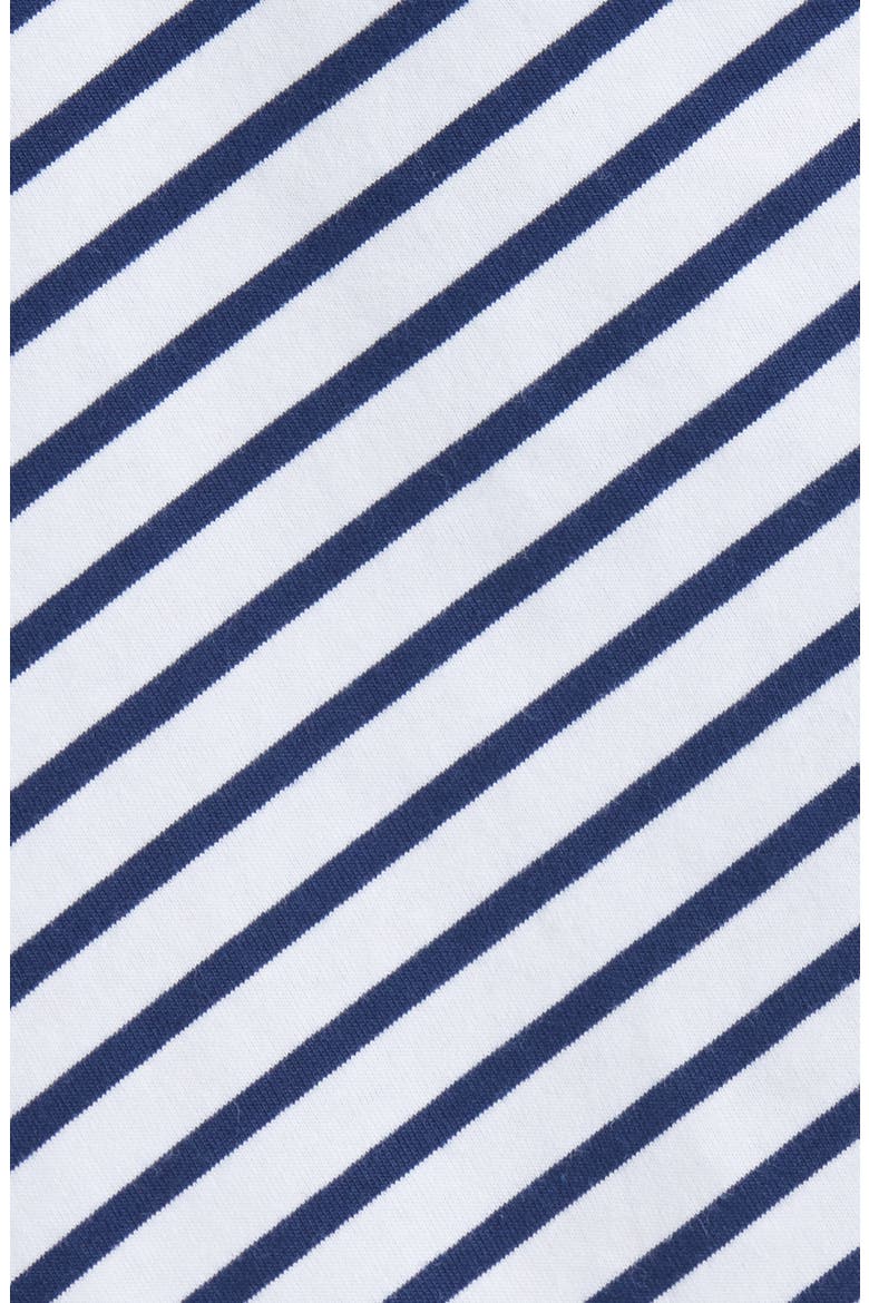 Crescent Knot T-Shirt Dress, Alternate, color, WHITE/ CENOTE STRIPE