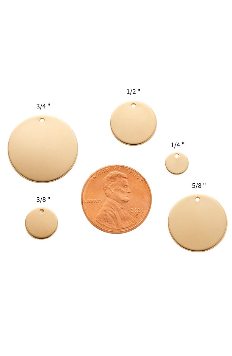 MADE BY MARY Wonder Disc Necklace, Alternate, color, Gold Filled - Wave