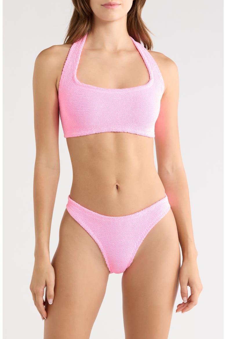 Sandy Halter Two-Piece Swimsuit, Main, color, BUBBLEGUM
