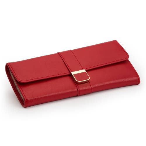Wolf Palermo Jewelry Roll In Red