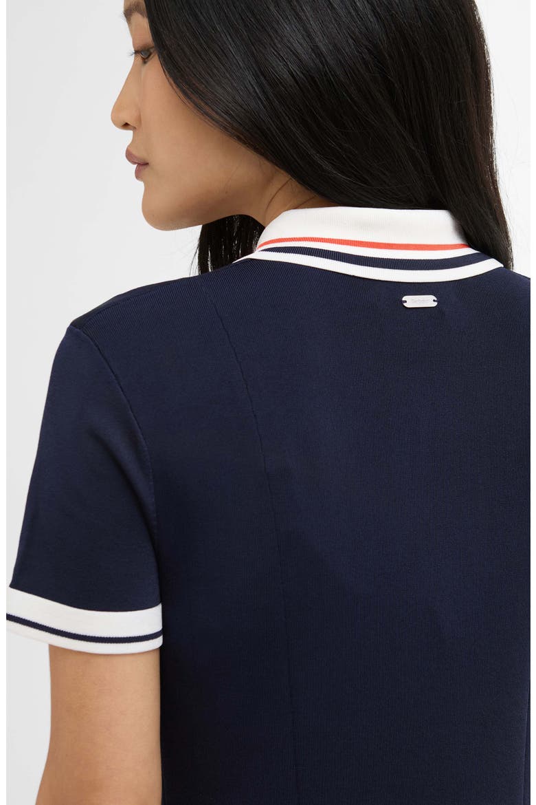 Hollington Knit Polo Minidress, Alternate, color, NAVY