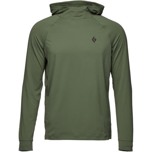 Black Diamond Alpenglow Hooded Shirt In Green