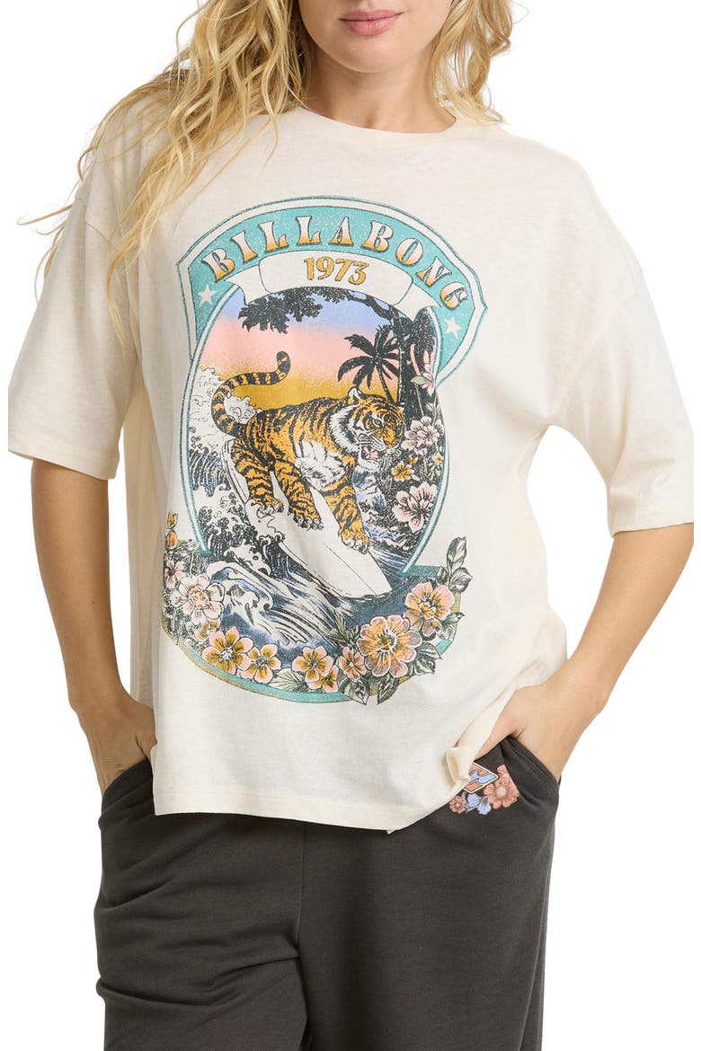 Find Your Stripes Cotton Jersey Graphic T-Shirt, Main, color, WHITE CAP